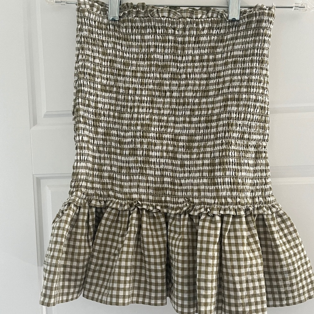 Veronica Beard gingham skirt